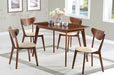 Coaster Kersey Rectangular Dining Set Chestnut and Tan Default Title