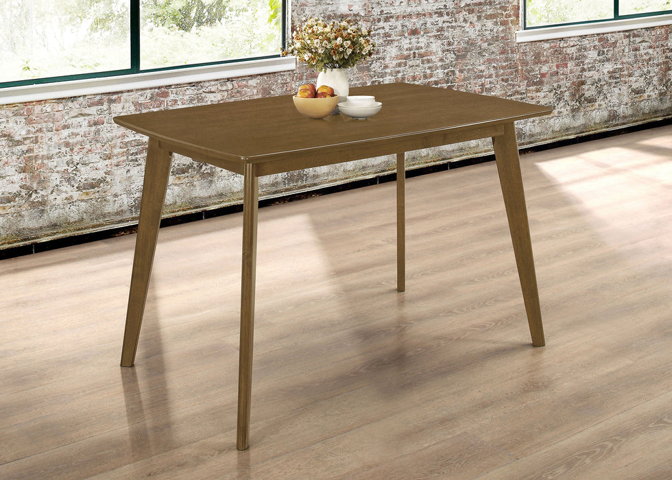 Coaster Kersey Dining Table with Angled Legs Chestnut Default Title