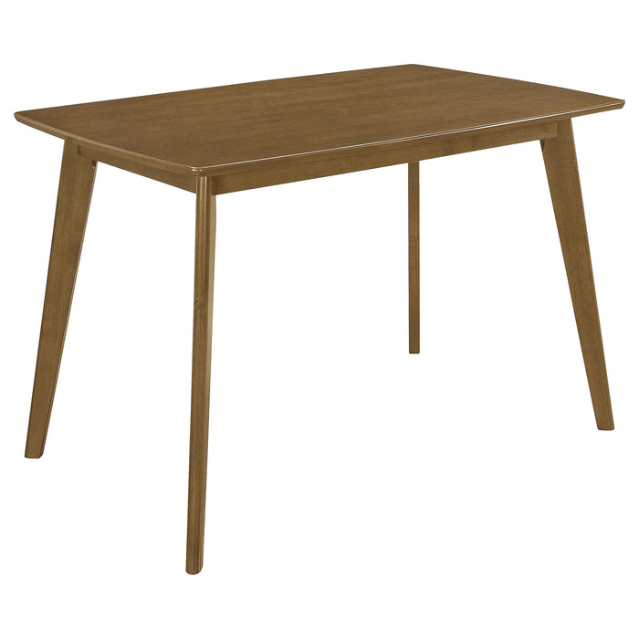 Coaster Kersey Dining Table with Angled Legs Chestnut Default Title