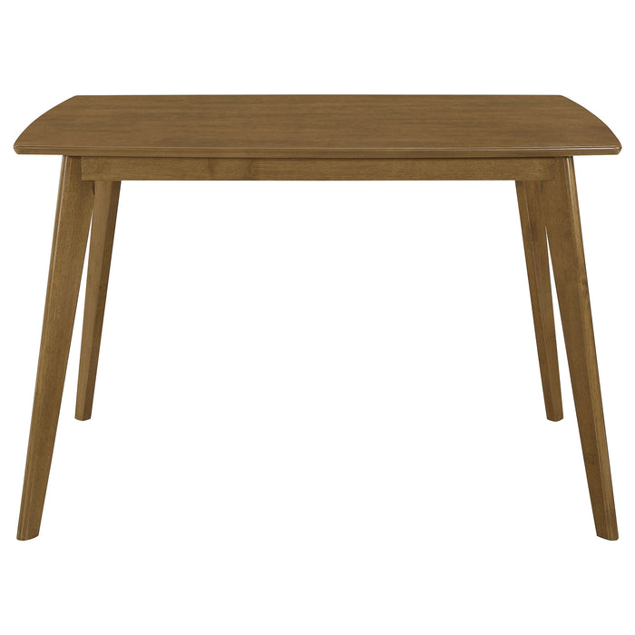 Coaster Kersey Dining Table with Angled Legs Chestnut Default Title