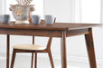 Coaster Kersey Dining Table with Angled Legs Chestnut Default Title