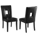 Coaster Shannon Open Back Upholstered Dining Chairs White (Set of 2) Black