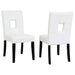 Coaster Shannon Open Back Upholstered Dining Chairs White (Set of 2) White