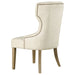 Coaster Baney Tufted Upholstered Dining Chair Beige Grey