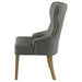 Coaster Baney Tufted Upholstered Dining Chair Beige Grey