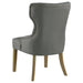 Coaster Baney Tufted Upholstered Dining Chair Beige Grey