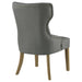 Coaster Baney Tufted Upholstered Dining Chair Beige Grey