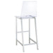 Coaster Tolbert Bar Set with Acrylic Chairs Clear and Chrome Default Title