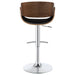 Coaster Dana Adjustable Bar Stool Black and Chrome White