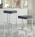 Coaster Gervase Square Bar Stool Black and Chrome Counter Height