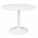 Coaster Lowry Round Dining Table White Default Title