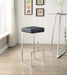 Coaster Gervase Square Bar Stool Black and Chrome Counter Height