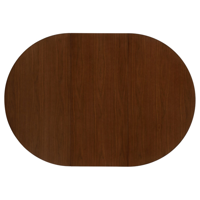 Coaster Jedda Dining Room Set Dark Walnut and Black Default Title