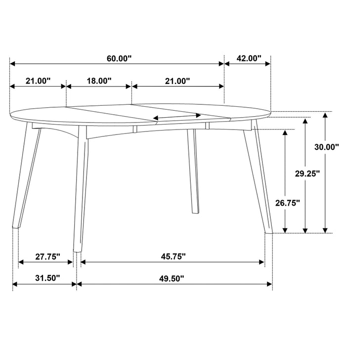 Coaster Jedda Dining Room Set Dark Walnut and Black Default Title