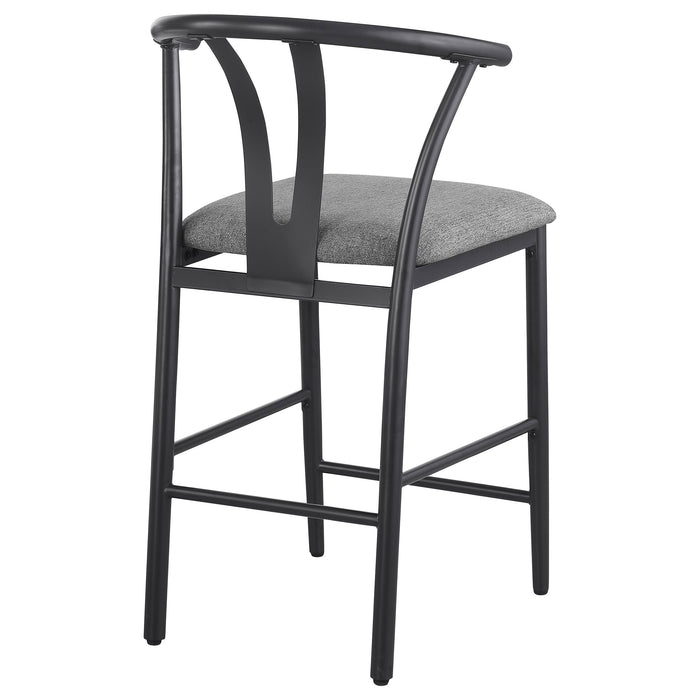 Dolman Counter Height Dining Side Chair Grey (Set of 2)