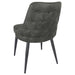 Coaster Cosmo Upholstered Curved Back Side Chairs (Set of 2) Dark Grey