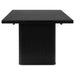 Coaster Catherine Rectangular Double Pedestal Dining Table Black Default Title