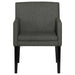 Coaster Catherine Upholstered Dining Arm Chair Charcoal Grey and Black (Set of 2) Default Title