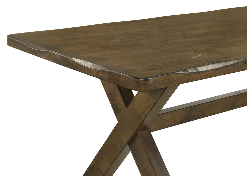 Coaster Alston X-shaped Dining Table Knotty Nutmeg Default Title