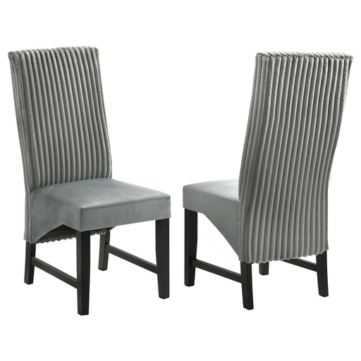 Barrand Upholstered Dining Side Chair Grey (Set of 2)