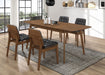 Coaster Redbridge Rectangular Dining Set Natural Walnut Set of 5