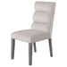 Coaster Carla Upholstered Dining Side Chair Stone (Set of 2) Grey