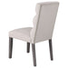 Coaster Carla Upholstered Dining Side Chair Stone (Set of 2) Grey