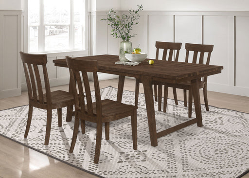 Coaster Reynolds Rectangular Dining Table Set Brown Oak Set of 5