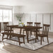 Coaster Reynolds Rectangular Dining Table Set Brown Oak Set of 7