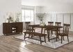 Coaster Reynolds Rectangular Dining Table Brown Oak Default Title