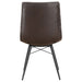 Coaster Aiken Tufted Dining Chairs Charcoal (Set of 4) Brown