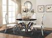 Coaster Anchorage Round Dining Set Chrome Default Title