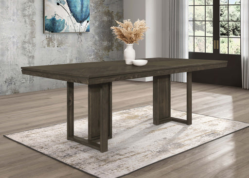 Coaster Kelly Rectangular Dining Table Dark Grey Default Title