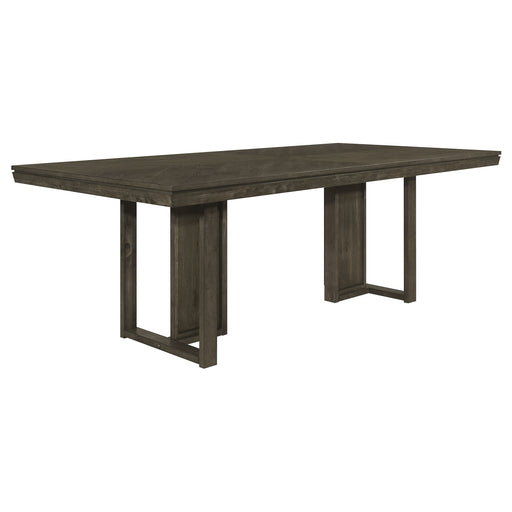 Coaster Kelly Rectangular Dining Table Dark Grey Default Title