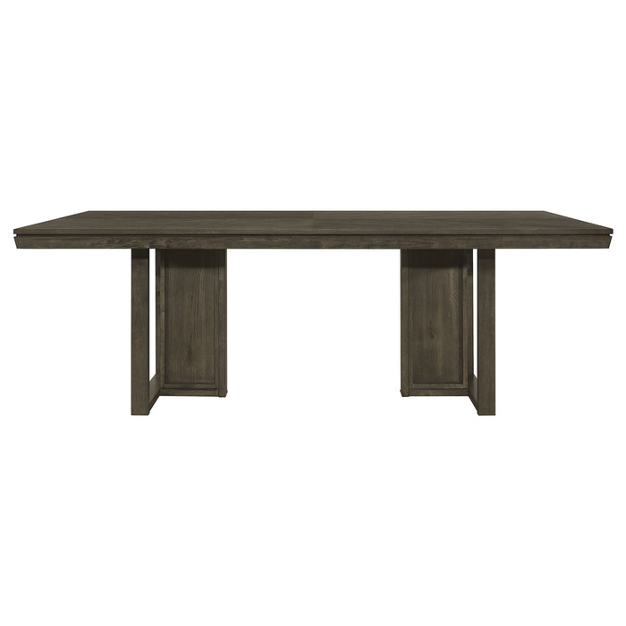 Coaster Kelly Rectangular Dining Table Dark Grey Default Title