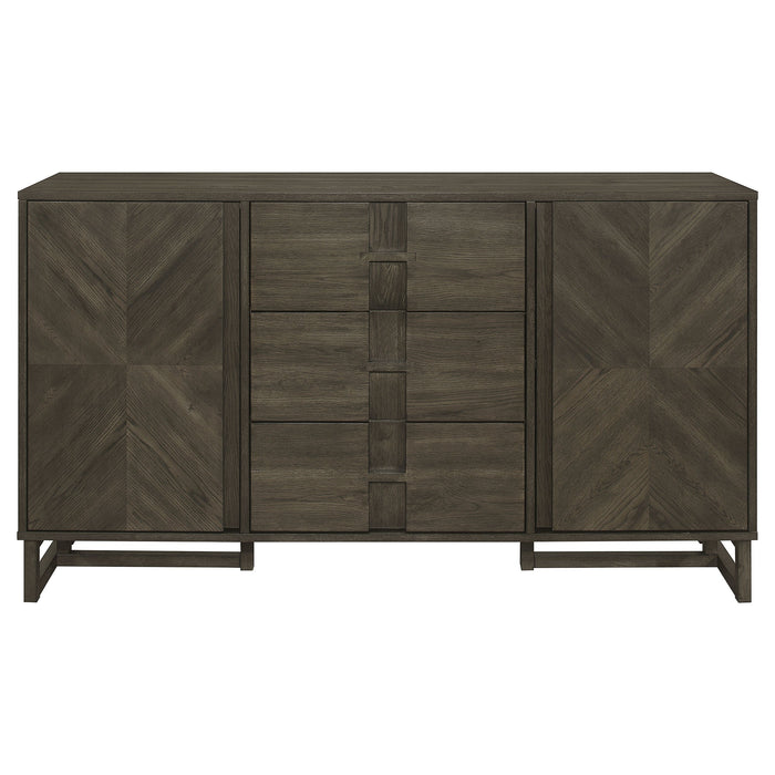 Coaster Kelly 3-drawer Storage Dining Sideboard Server Dark Grey Default Title