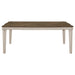 Coaster Ronnie Starburst Dining Table Nutmeg and Rustic Cream Default Title