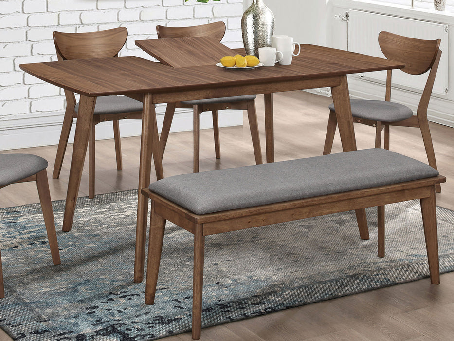 Coaster Alfredo Rectangular Dining Table Natural Walnut Default Title