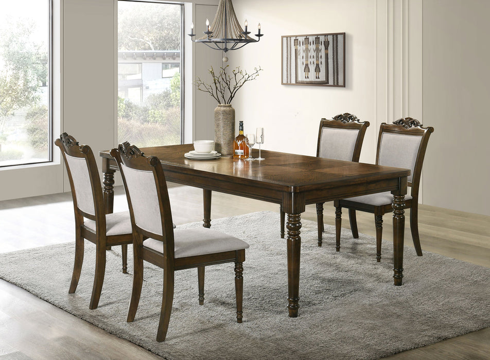 Coaster Willowbrook Rectangular Dining Table Set Walnut Set of 9