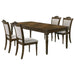 Coaster Willowbrook Rectangular Dining Table Set Walnut Set of 5