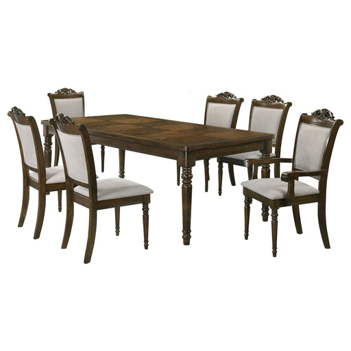 Coaster Willowbrook Rectangular Dining Table Set Walnut Set of 7