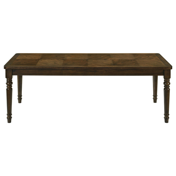 Coaster Willowbrook Rectangular Dining Table Set Walnut Set of 9