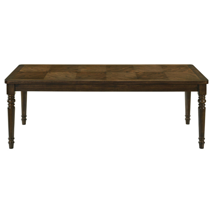 Coaster Willowbrook Rectangular Wood Dining Table Chestnut Default Title