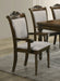 Coaster Willowbrook Upholstered Dining Armchair Grey and Chestnut (Set of 2) Default Title