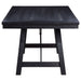 Coaster Newport Rectangular Trestle Table Dining Set Black Set of 6