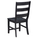 Coaster Newport Rectangular Trestle Table Dining Set Black Set of 6