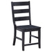 Coaster Newport Ladder Back Dining Side Chair Black (Set of 2) Default Title