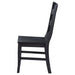 Coaster Newport Ladder Back Dining Side Chair Black (Set of 2) Default Title