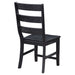 Coaster Newport Ladder Back Dining Side Chair Black (Set of 2) Default Title