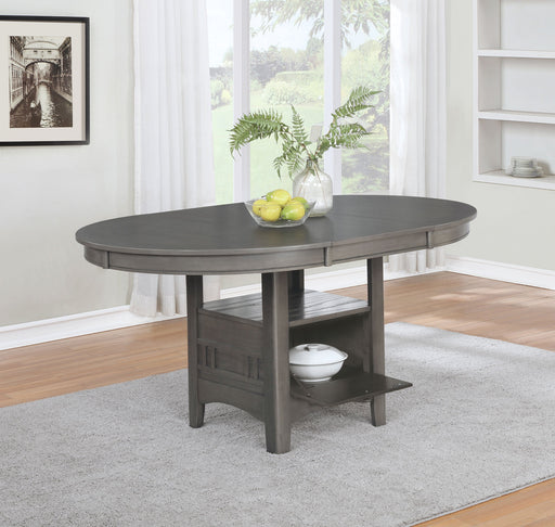 Coaster Lavon Dining Table with Storage Medium Grey Default Title